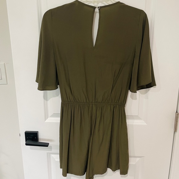 Olive Green Romper - Picture 2 of 3